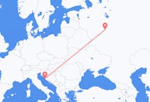 出发地 克罗地亚扎达尔目的地 俄罗斯莫斯科的航班