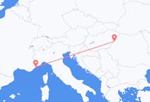Flights from Nice, France to Oradea, Romania