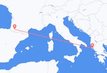 Vluchten van Pau, Frankrijk naar Korfoe, Griekenland