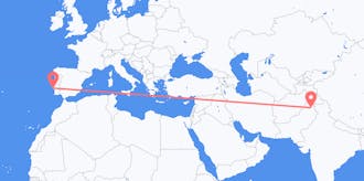 Flyreiser fra Pakistan til Portugal