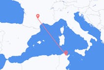Flyrejser fra Tunis, Tunesien til Rodez, Frankrig