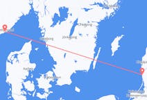 Flights from Palanga in Lithuania to Kristiansand in Norway