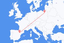 Flights from Szymany, Szczytno County, Poland to Zaragoza, Spain