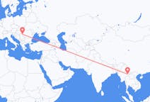 Flyg från Kengtung, Myanmar (Burma) till Timișoara, Rumänien