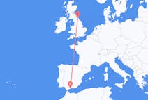 Flyrejser fra Málaga, Spanien til Newcastle upon Tyne, England
