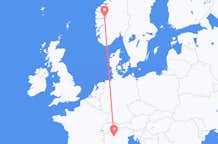 Flights from Sogndal to Milan