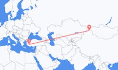 Flyreiser fra Altay Prefecture, til Denizli