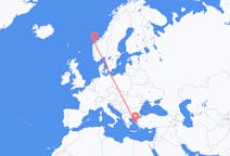 Vols depuis Ålesund, Norvège pour Chios, Grèce