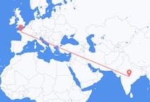 Flyreiser fra Nagpur, India til Rennes, Frankrike