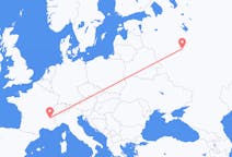 Vuelos de Moscú, Rusia a Grenoble, Francia