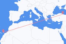 出发地 土耳其出发地 薩姆松目的地 西班牙Ajuy的航班