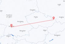 Vols d’Ostrava, Tchéquie pour Stuttgart, Allemagne