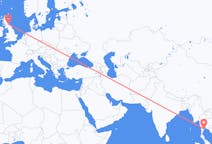 Flights from Hua Hin District, Thailand to Edinburgh, the United Kingdom