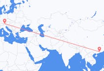 Flyrejser fra Guangzhou, Kina til Innsbruck, Østrig