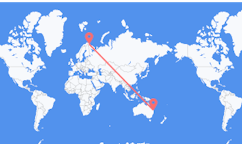 Flyrejser fra Sunshine Coast Region, Australien til Kirkenes, Norge