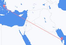 出发地 巴林出发地 巴林島目的地 希腊伊卡利亚岛的航班