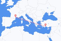 Loty z Antalya, Turcja do Aspirana, Francja
