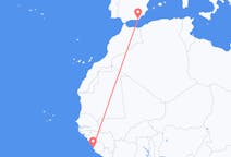 Flights from Freetown to Almeria