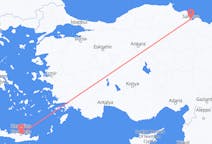 出发地 土耳其出发地 薩姆松目的地 希腊伊拉克利翁的航班