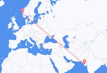 Flights from Jamnagar, India to Bergen, Norway