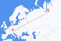 Flights from Novy Urengoy, Russia to Innsbruck, Austria
