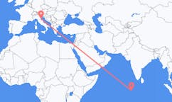 Flyrejser fra Kooddoo, Maldiverne til Rimini, Italien