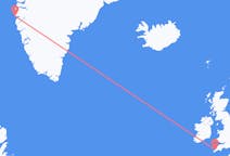 Flyg från Newquay, England till Sisimiut, Grönland