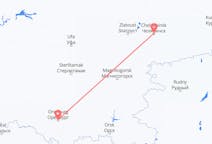 Vluchten van Orenburg naar Tsjeljabinsk