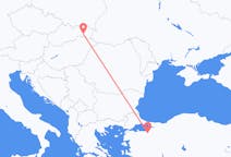 Fly fra Košice til Bursa