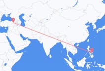 Flyreiser fra Tacloban, Filippinene til Erzurum, Tyrkia