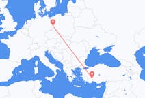 Flights from Isparta, Turkey to Zielona Góra, Poland
