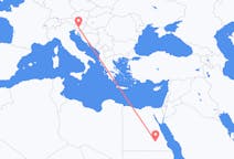 Flights from Aswan to Ljubljana