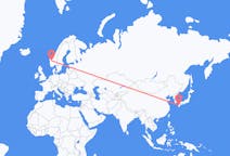 Flights from Kumamoto, Japan to Sogndal, Norway