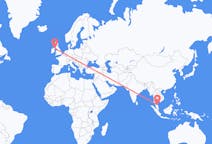 Flyrejser fra Kota Bharu, Malaysia til Belfast, Nordirland