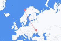 Fly fra Zaporizhia til Bodø