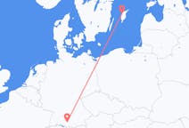 出发地 瑞典出发地 維斯比目的地 德国梅明根的航班
