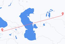 Loty z Kyzyłorda, Kazachstan z Erzincan, Turcja