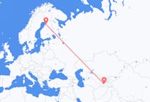 Vols de Douchanbé, le Tadjikistan à Oulu, Finlande