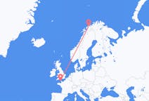 Flights from Alderney, Guernsey to Tromsø, Norway