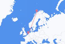Flug frá Rotterdam, Hollandi til Tromsø, Noregi