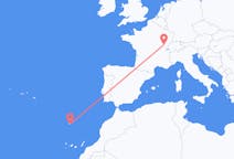 Flyg från Dole, Frankrike till Funchal, Portugal