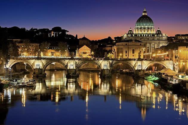 ローマの夜のプライベートウォーキングツアー（ディナー付き）