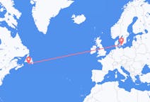 Flyrejser fra Saint-Pierre, Saint Pierre og Miquelon til Malmø, Sverige