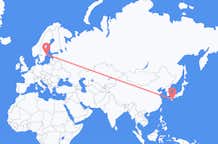 Flyreiser fra Miyazaki, Japan til Stockholm, Sverige