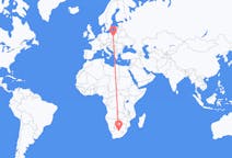 Flights from Kimberley, Northern Cape, South Africa to Łódź, Poland