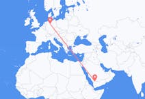 Flyreiser fra Najran, Saudi-Arabia til Hannover, Tyskland