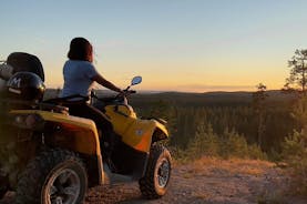 Midnight Sun ATV Ride During the Golden Hour from Rovaniemi 