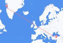 Flüge von Aasiaat, Grönland nach Kayseri, die Türkei
