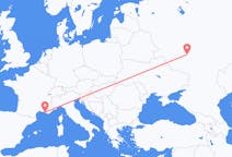 Flights from Lipetsk, Russia to Marseille, France