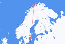 Flights from Sørkjosen, Norway to Visby, Sweden